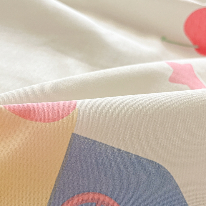 91家纺网 家纺一手货源 找家纺 Sweet dreams甜梦 2025新款全棉纯棉小清新印花床单单品单床单床单单件 蛋糕猫猫
