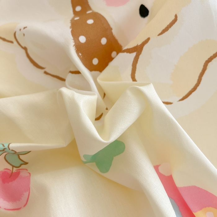 91家纺网 家纺一手货源 找家纺 Sweet dreams甜梦 2025新款全棉纯棉小清新卡通被套单品单被套被套单件 童趣乐园