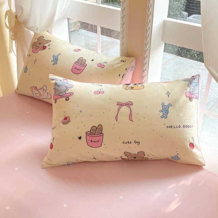 91家纺网 家纺一手货源 找家纺 Sweet dreams甜梦 2025新款全棉纯棉小清新卡通被套单品单被套被套单件 动物派对