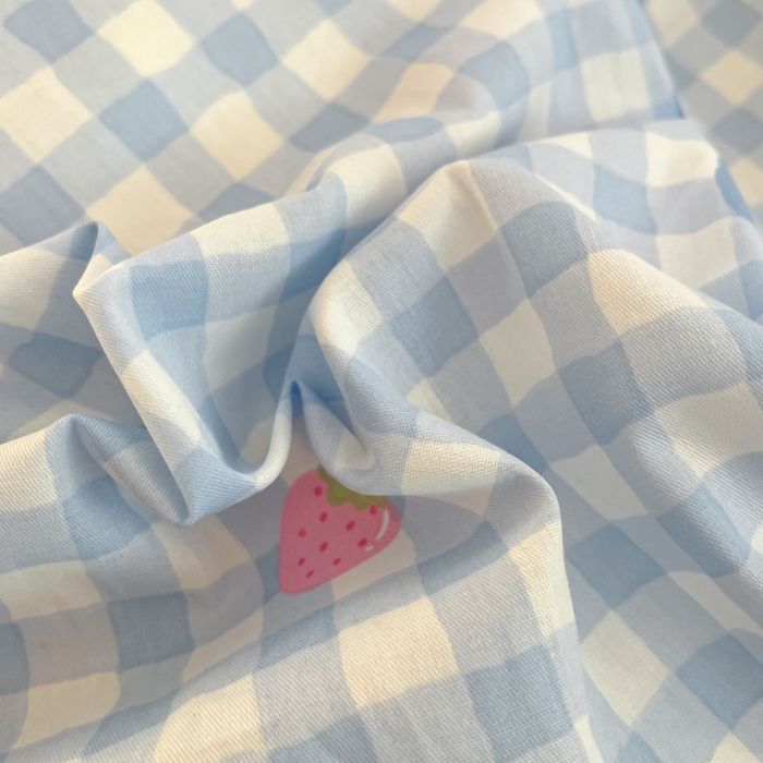 91家纺网 家纺一手货源 找家纺 Sweet dreams甜梦 2025新款全棉纯棉小清新卡通被套单品单被套被套单件 格子小狗