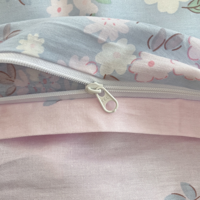 91家纺网 家纺一手货源 找家纺 Sweet dreams甜梦 2025新款全棉纯棉小清新卡通被套单品单被套被套单件 蓝色花语