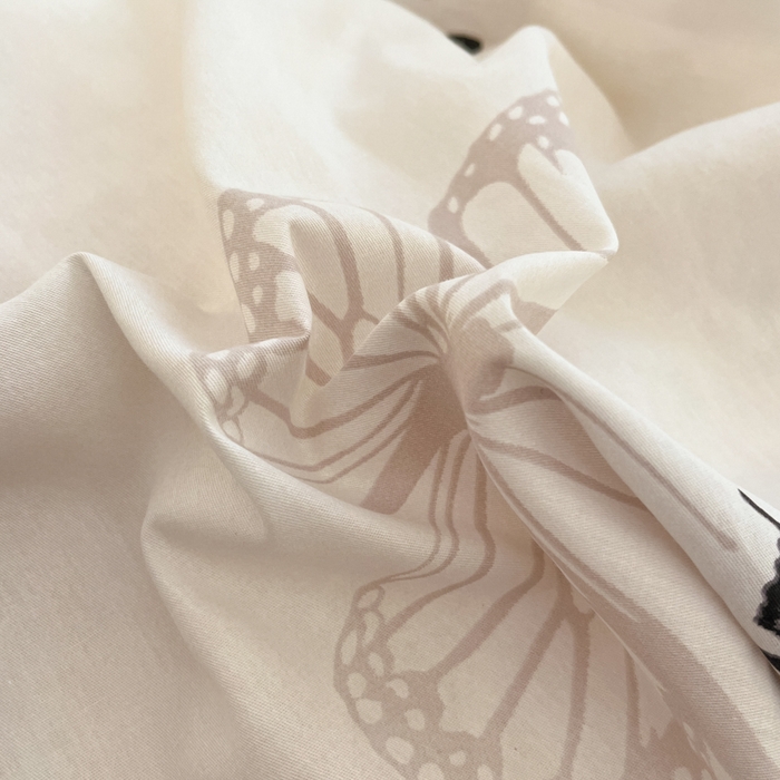 91家纺网 家纺一手货源 找家纺 Sweet dreams甜梦 2025新款全棉纯棉小清新卡通被套单品单被套被套单件 蝶花