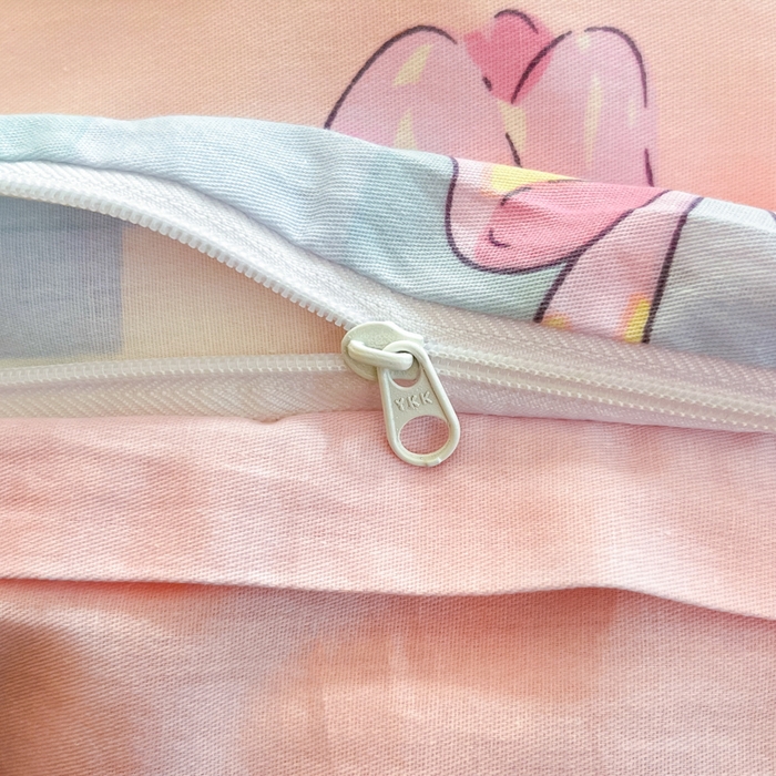 91家纺网 家纺一手货源 找家纺 Sweet dreams甜梦 2025新款全棉纯棉小清新卡通被套单品单被套被套单件 郁金香小狗