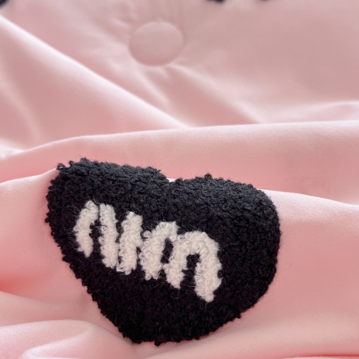 91家纺网 家纺一手货源 找家纺 Sweet dreams甜梦 2025新款毛巾绣夏被夏凉被空调被四件套 粉MIU