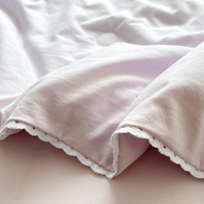 91家纺网 家纺一手货源 找家纺 Sweet dreams甜梦 2025新款毛巾绣夏被夏凉被空调被四件套 紫云朵