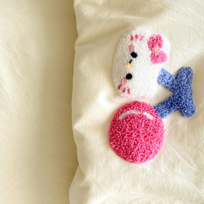 91家纺网 家纺一手货源 找家纺 Sweet dreams甜梦 2025新款毛巾绣夏被夏凉被空调被四件套 黄小猫