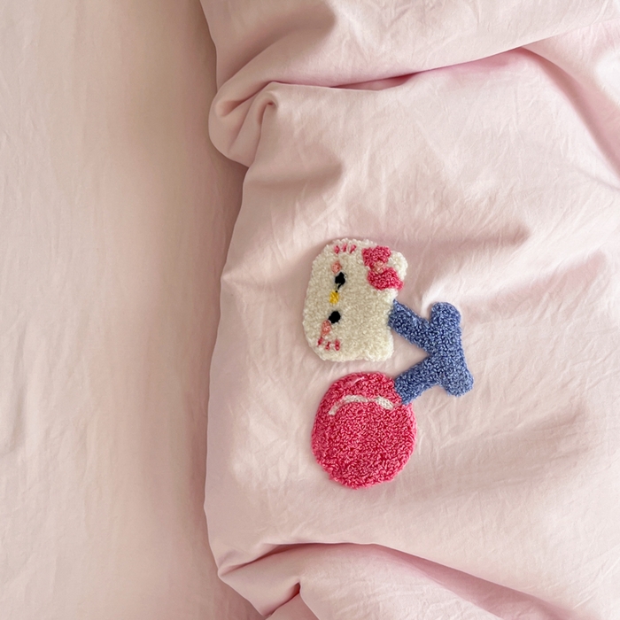 91家纺网 家纺一手货源 找家纺 Sweet dreams甜梦 2025新款毛巾绣夏被夏凉被空调被四件套 粉小猫