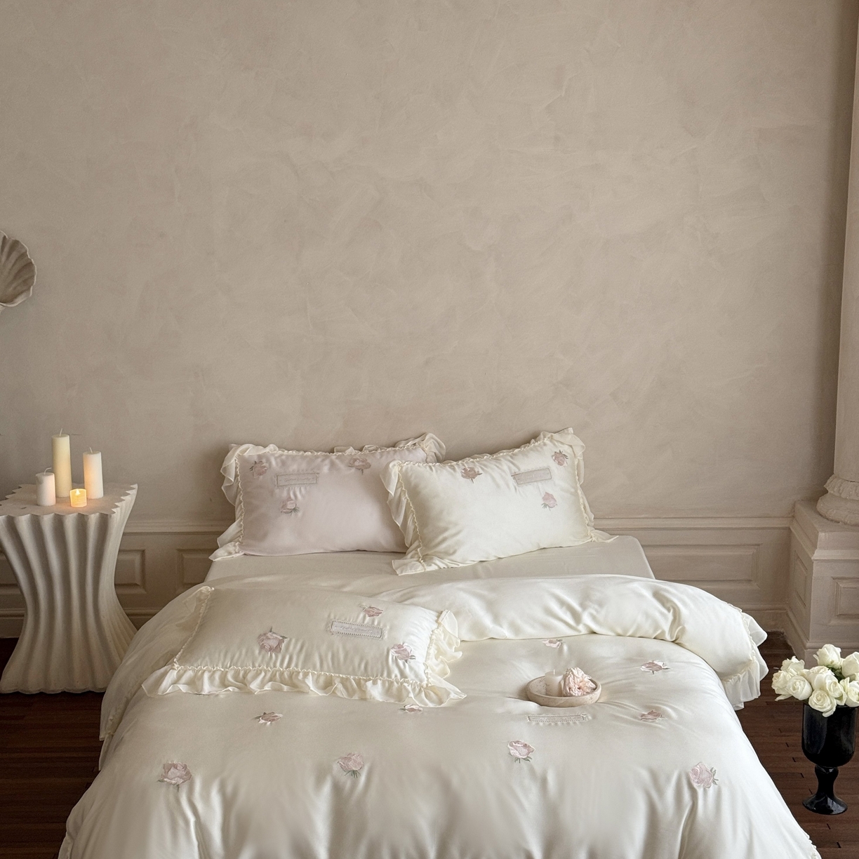 91家纺网 家纺一手货源 找家纺 （总）MIU缪家居 2025春夏新款60支兰精天丝四件套-爱莎