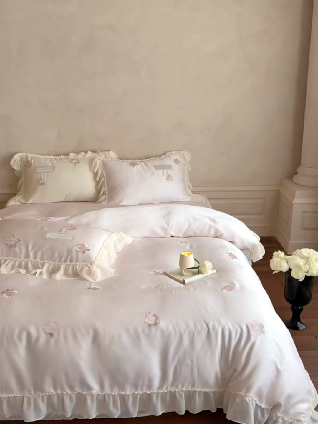 91家纺网 家纺一手货源 找家纺 （总）MIU缪家居 2025春夏新款60支兰精天丝四件套-爱莎