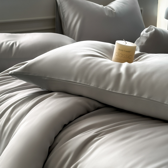 91家纺网 家纺一手货源 找家纺 （总）琪格格纺织 2025春夏新款纯色莱赛尔天丝四件套