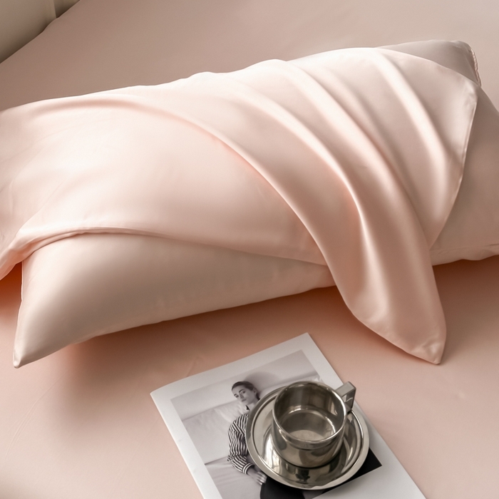 91家纺网 家纺一手货源 找家纺 琪格格纺织 2025春夏新款纯色莱赛尔天丝四件套 莱赛尔-少年裸粉