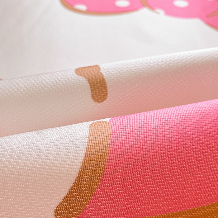 91家纺网 家纺一手货源 找家纺 金爱家 2025新款A类三丽鸥授权数码印花中分子1200D凉感冰丝宽边凉感软席 冰丝席-爱心少女kitty