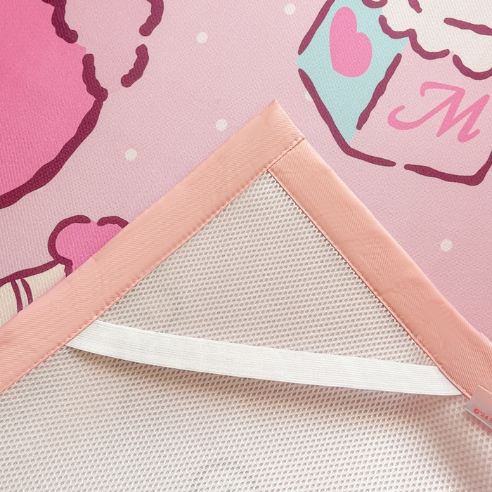 91家纺网 家纺一手货源 找家纺 金爱家 2025新款A类三丽鸥授权数码印花中分子1200D凉感冰丝宽边凉感软席 冰丝席-童话美乐蒂