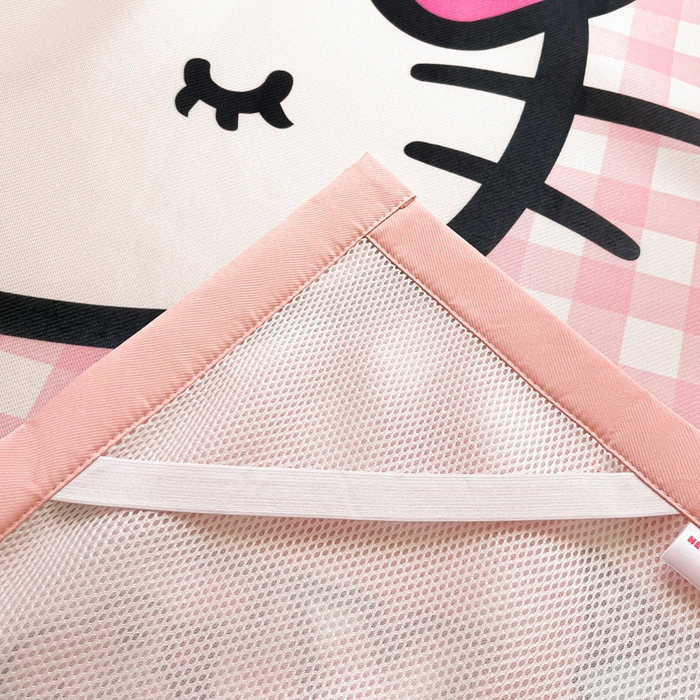 91家纺网 家纺一手货源 找家纺 金爱家 2025新款A类三丽鸥授权数码印花中分子1200D凉感冰丝宽边凉感软席 冰丝席-香香小熊kitty