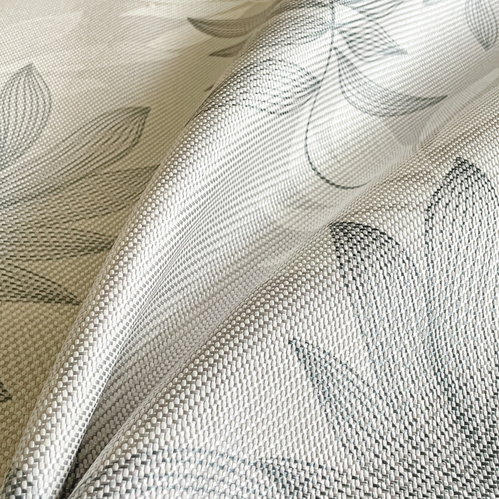 91家纺网 家纺一手货源 找家纺 柒月家居 2025新款小清新印花冰藤系列 风华-灰