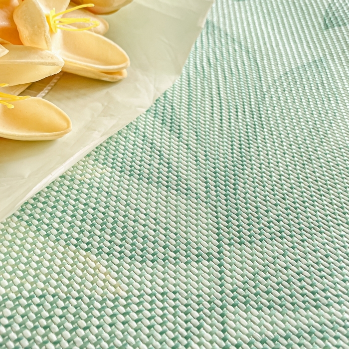 91家纺网 家纺一手货源 找家纺 柒月家居 2025新款小清新印花冰藤系列 风华-绿