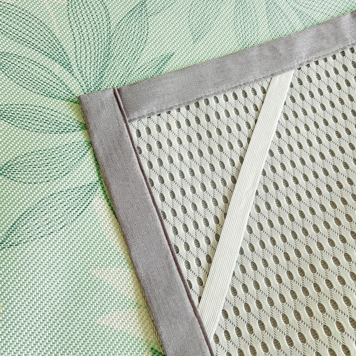 91家纺网 家纺一手货源 找家纺 柒月家居 2025新款小清新印花冰藤系列 风华-绿