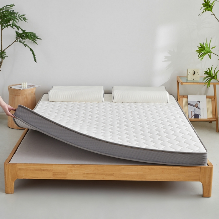 91家纺网 家纺一手货源 找家纺 锦丝钰床垫 2025新款针织棉乳胶椰棕床垫 大床白