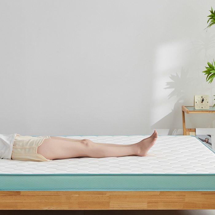 91家纺网 家纺一手货源 找家纺 锦丝钰床垫 2025新款针织棉乳胶椰棕床垫 绿色