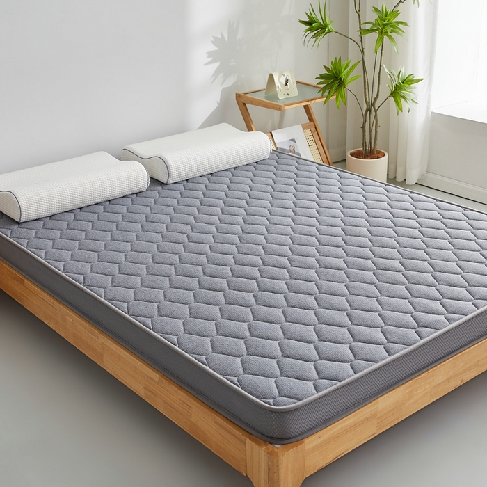 91家纺网 家纺一手货源 找家纺 锦丝钰床垫 2025新款针织棉乳胶椰棕床垫 大床灰