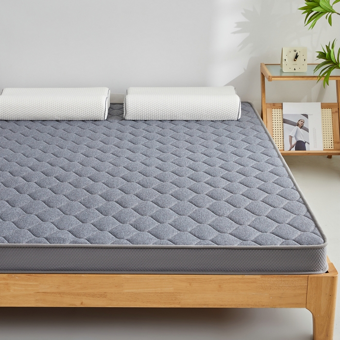 91家纺网 家纺一手货源 找家纺 锦丝钰床垫 2025新款针织棉乳胶椰棕床垫 大床灰