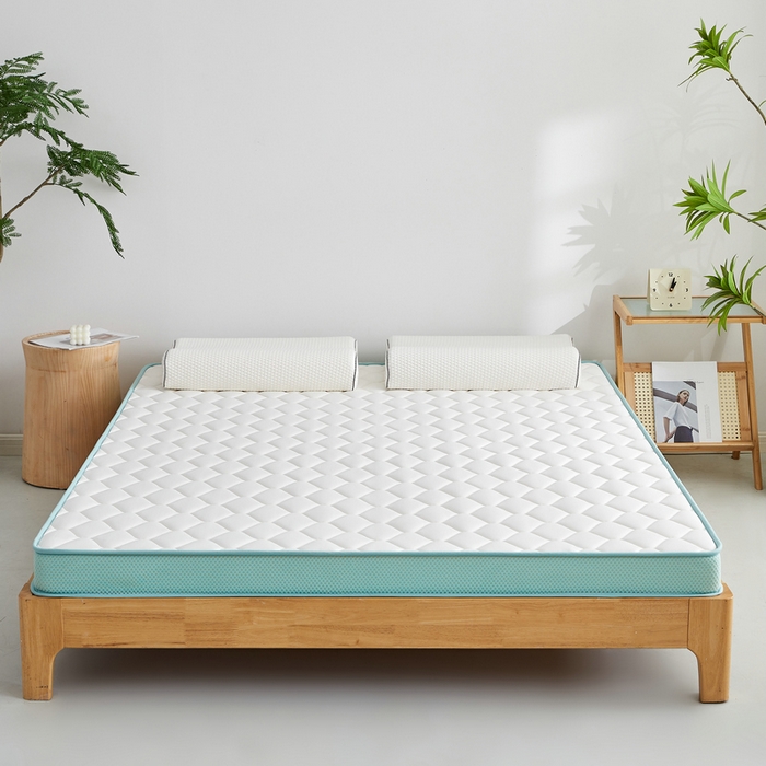 91家纺网 家纺一手货源 找家纺 锦丝钰床垫 2025新款针织棉乳胶椰棕床垫 绿色