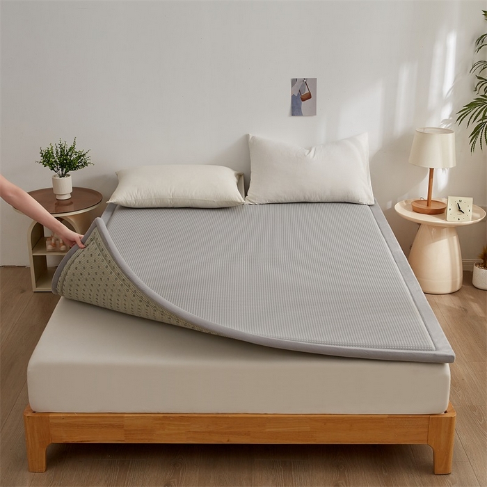 锦丝钰床垫 2025新款华夫格冰豆豆多功能地铺床垫床边垫 华芙格-灰