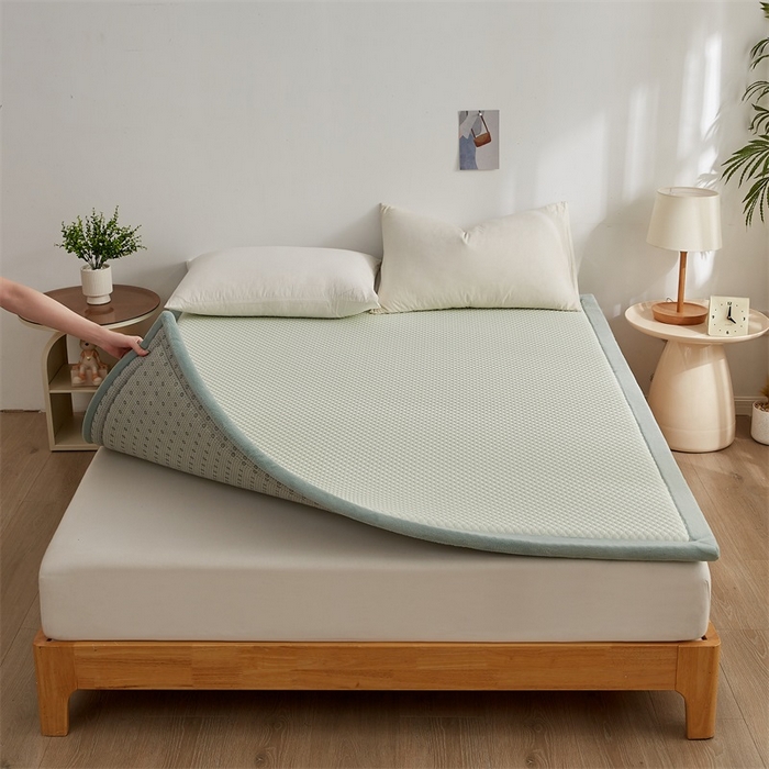 锦丝钰床垫 2025新款华夫格冰豆豆多功能地铺床垫床边垫 冰豆豆-绿