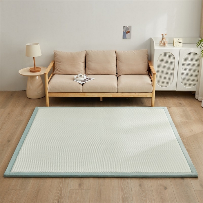 91家纺网 家纺一手货源 找家纺 锦丝钰床垫 2025新款华夫格冰豆豆多功能地铺床垫床边垫 冰豆豆-绿