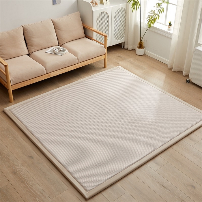 91家纺网 家纺一手货源 找家纺 锦丝钰床垫 2025新款华夫格冰豆豆多功能地铺床垫床边垫 冰豆豆-咖