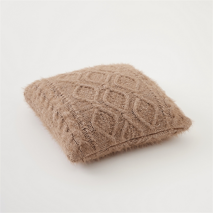 91家纺网 家纺一手货源 找家纺 暖绵绵家纺 2025新款弗罗瑟抱枕套 弗罗瑟-驼色