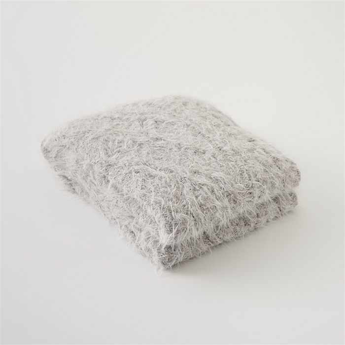 91家纺网 家纺一手货源 找家纺 暖绵绵家纺 2025新款弗罗瑟抱枕套 弗罗瑟-银灰