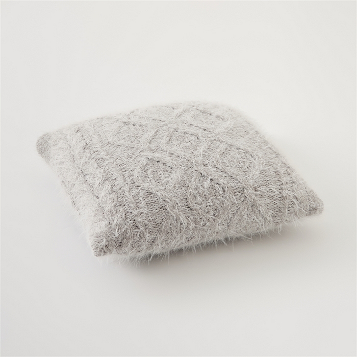 91家纺网 家纺一手货源 找家纺 暖绵绵家纺 2025新款弗罗瑟抱枕套 弗罗瑟-银灰