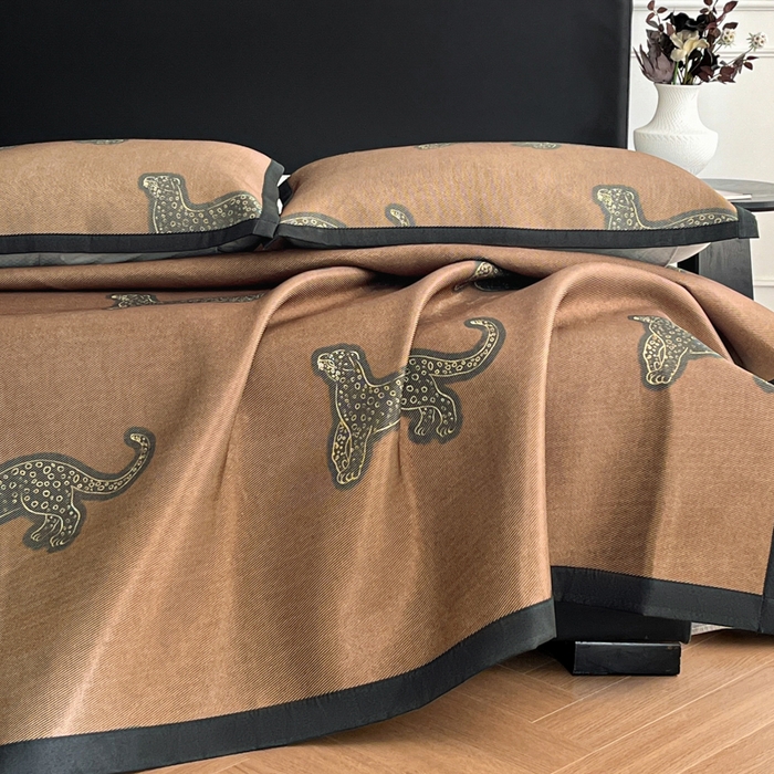 91家纺网 家纺一手货源 找家纺 久云居 2025新款凉感冰藤凉席三件套凉席席子 中古豹