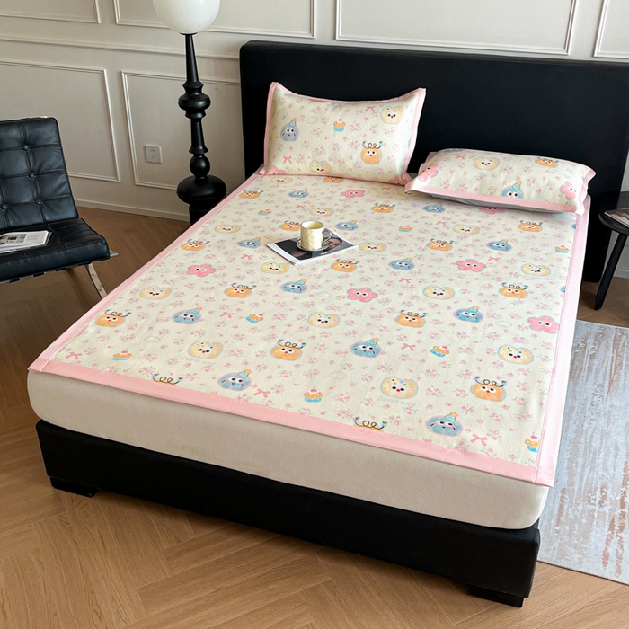 91家纺网 家纺一手货源 找家纺 久云居 2025新款凉感冰藤凉席三件套凉席席子 粘豆包