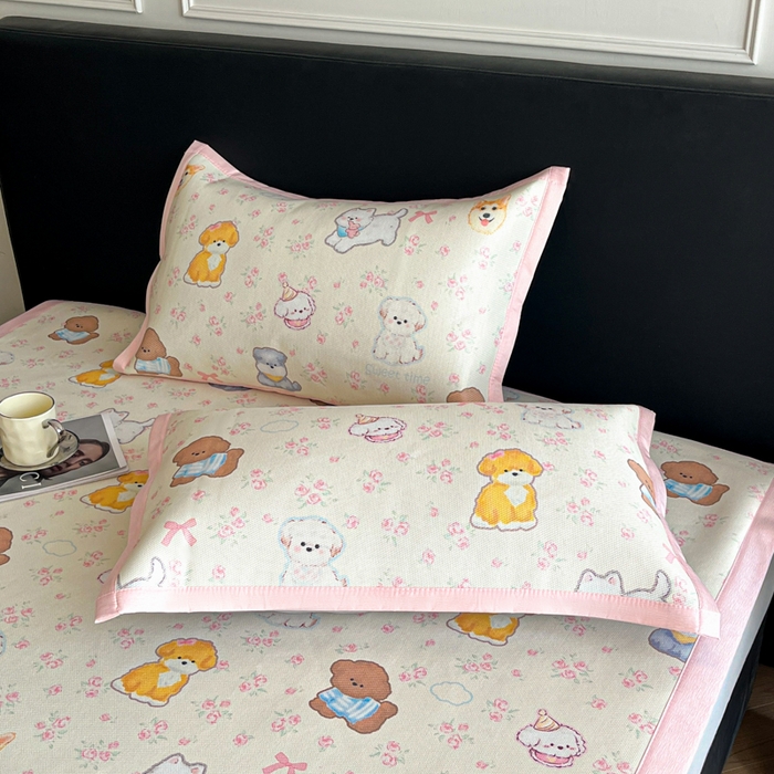 91家纺网 家纺一手货源 找家纺 （总）久云居 2025新款亲肤舒适凉感冰藤凉席单枕套