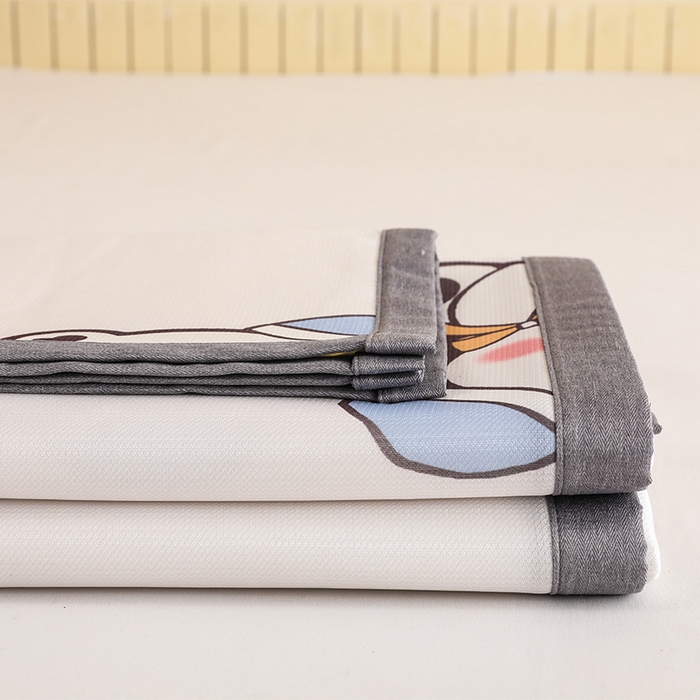 91家纺网 家纺一手货源 找家纺 518家纺 2025新款A类碳光冰丝抗菌凉席【提供买家秀】-单枕套 嘟嘟熊