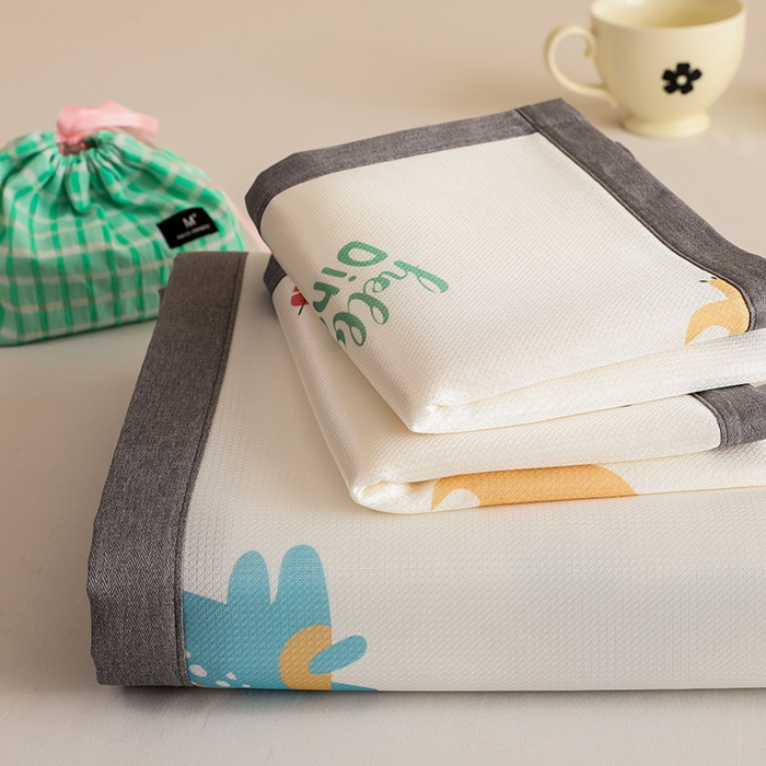 518家纺 2025新款A类碳光冰丝抗菌凉席【提供买家秀】-单枕套 恐龙家园