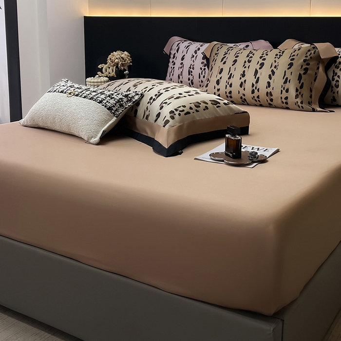 91家纺网 家纺一手货源 找家纺 爱妮菲2025新款高端轻奢A类母婴级天丝棉印花四件套纯棉全棉高端夏季丝滑裸睡长绒棉被套真丝床上用品   伊素