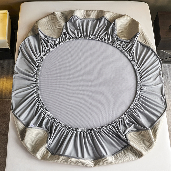 91家纺网 家纺一手货源 找家纺 桂雅居 2025新款高科技冷凝高分子超速凉感软席三件套 香槟金