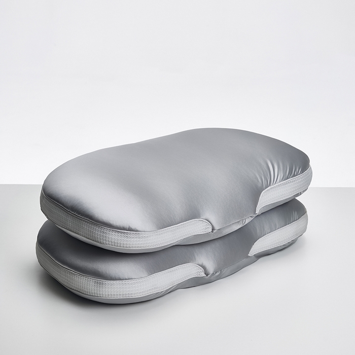 91家纺网 家纺一手货源 找家纺 昕科 2025新款丝光绵豆枕-异型护颈椭圆枕头羽丝棉成人颈椎枕芯 丝光绵豆枕-灰色 