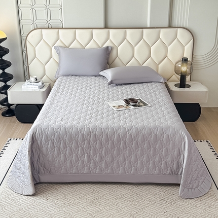 91家纺网 家纺一手货源 找家纺 （总）好阁家纺 2025新款100支全棉蚕丝豆邦纤维床盖