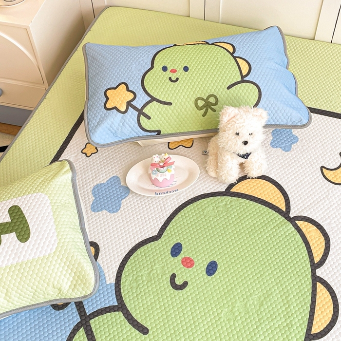 91家纺网 家纺一手货源 找家纺 川悦生活 2025新款大版冰豆豆凉豆豆凉席 啵啵星