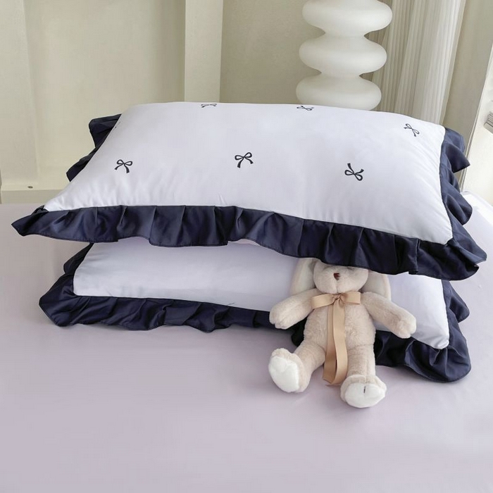 91家纺网 家纺一手货源 找家纺 绣女坊  2025新款水洗天丝夏被四件套 紫色蝴蝶结