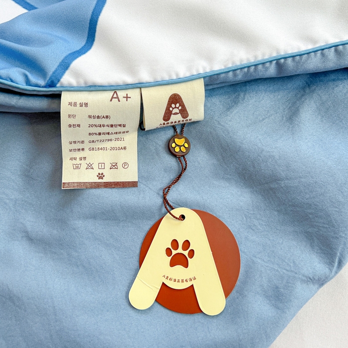 91家纺网 家纺一手货源 找家纺 海岛哥哥 2025新款水洗棉大版卡通夏被 可爱小怪兽