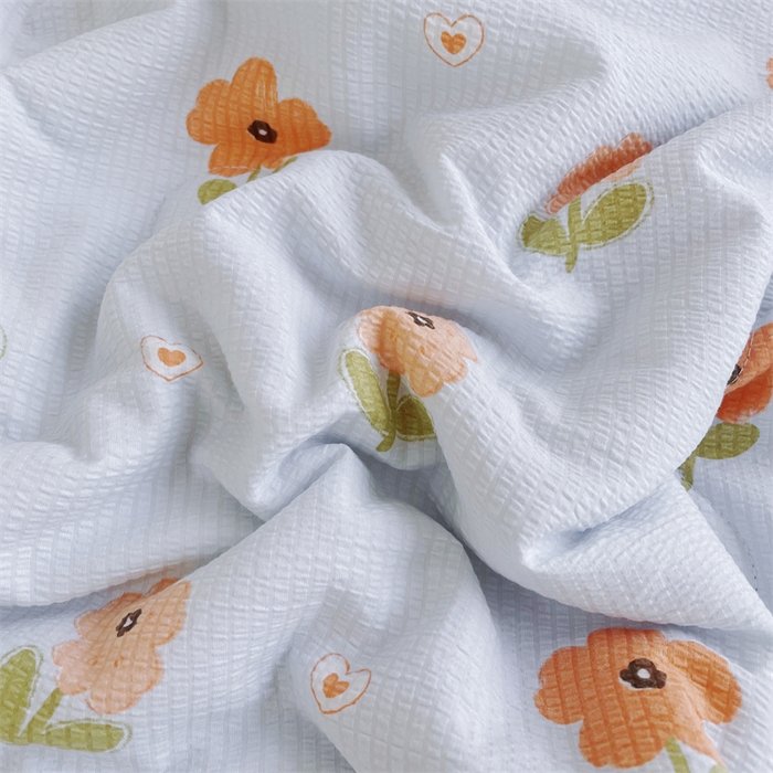 91家纺网 家纺一手货源 找家纺 南北家居 2025新款亲肤泡泡棉提花夏被 晓春