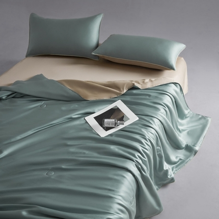 91家纺网 家纺一手货源 找家纺 （总）AB家纺2025新品A类莱赛尔双拼50天丝空调夏被四件套