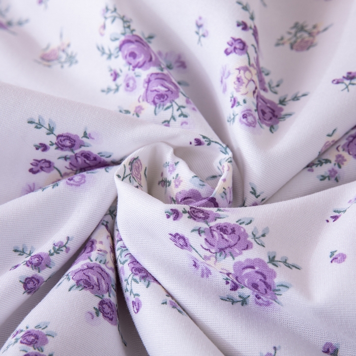 91家纺网 家纺一手货源 找家纺 南北家居 2025新款针织棉双层纱夏被四件套 芬芳物语