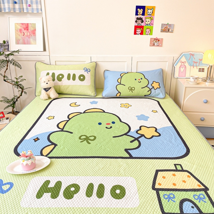 91家纺网 家纺一手货源 找家纺 川悦生活 2025新款大版冰豆豆凉豆豆凉席 啵啵星