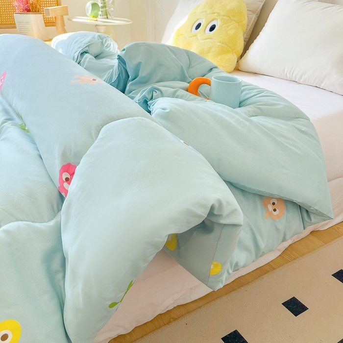 91家纺网 家纺一手货源 找家纺 百花王2025新款原棉大豆被被子被芯 小怪兽